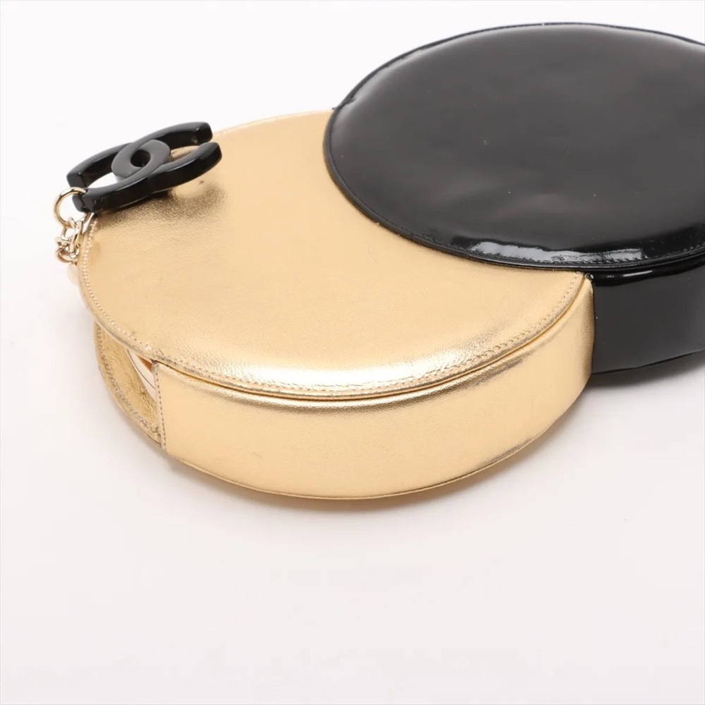 Chanel gold and black circle clutch - Picture 2 of 9